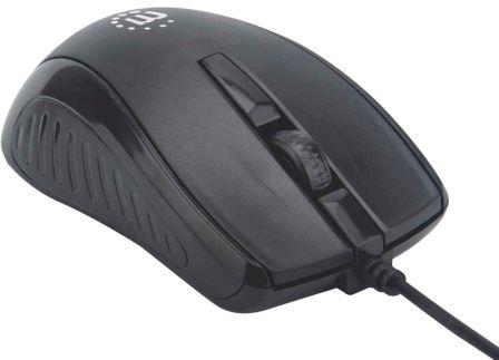 Manhattan Wired USB Optical Mouse Compact Three - Keyboards and Mice