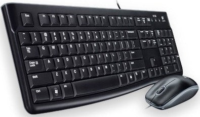 Logitech MK120 Wired USB Desktop Combo - Keyboards and Mice