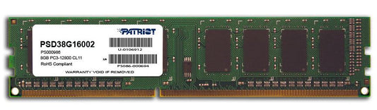 Patriot PSD38G16002 UDIMM SR 8GB Memory Module - Computer Memory