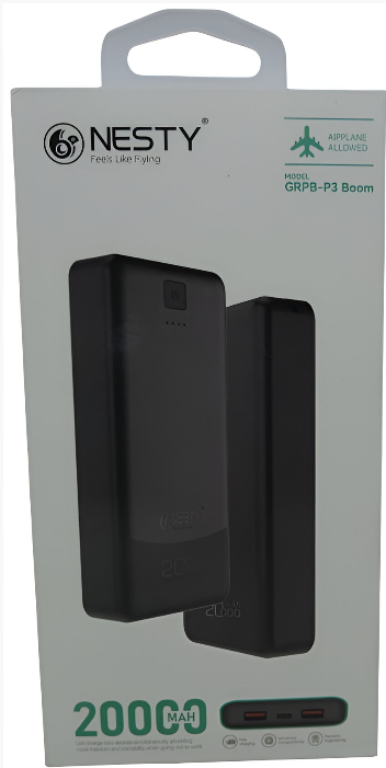 Nesty Power Bank 20 000 mAh Capacity - Renewable Power Solutions