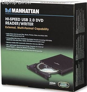 MANHATTAN Hi-Speed USB 2.0 DVD Reader - Computer Optical Drives