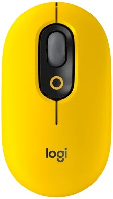 Logitech POP Silent Wireless Mouse Yellow - Keyboards and Mice