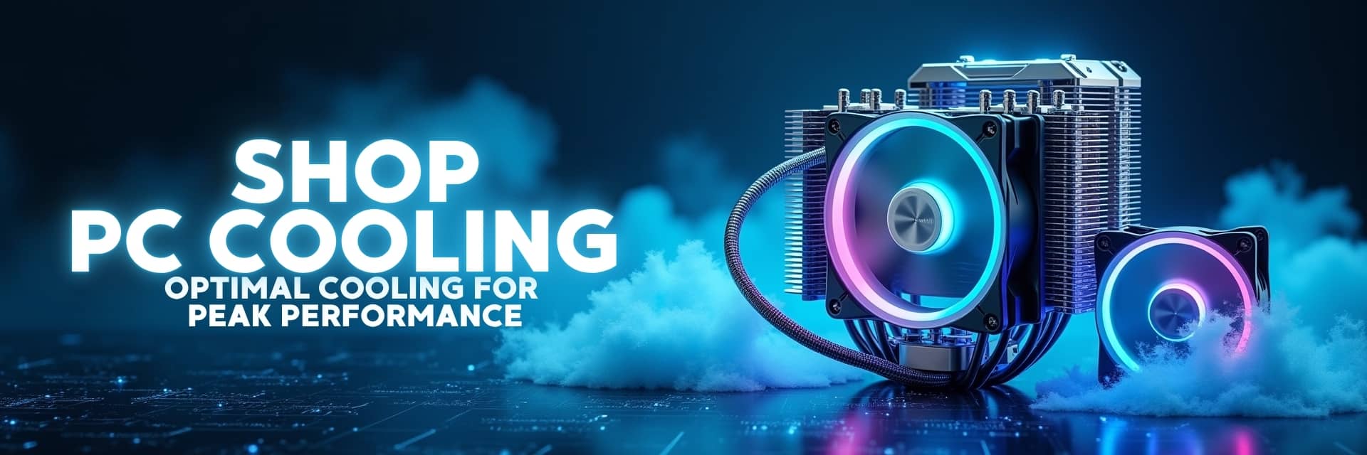 High-performance PC cooling components including CPU coolers, liquid cooling systems, and case fans – NovaTech South Africa.