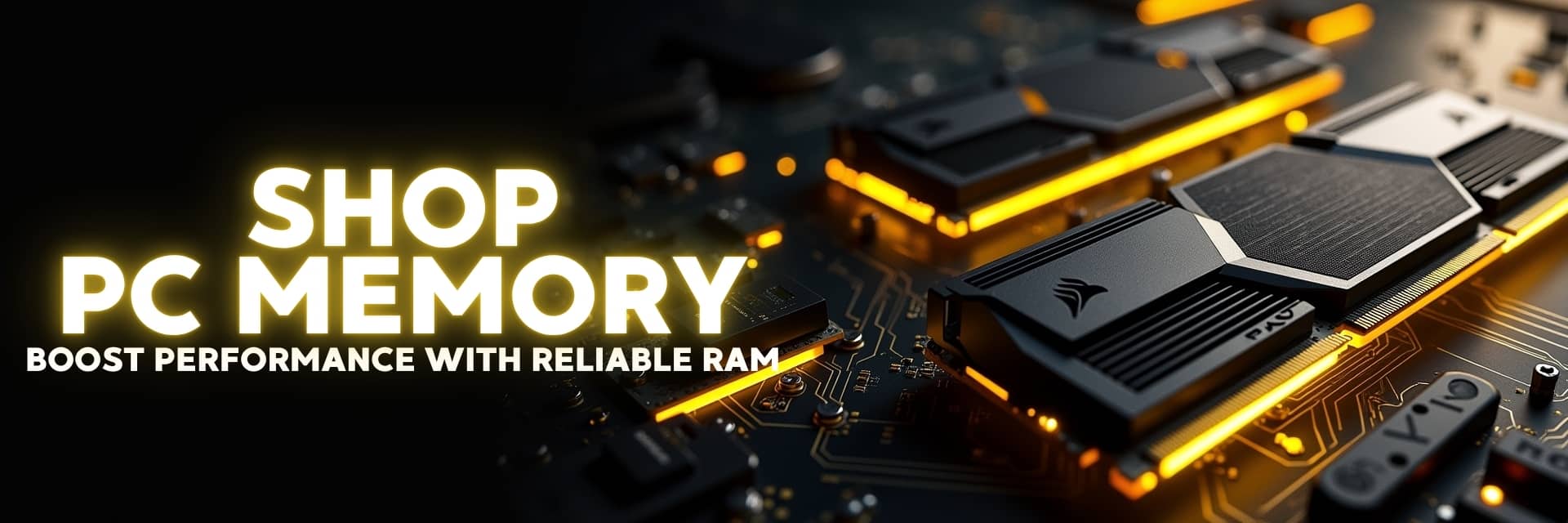 RAM banner featuring Apacer, Dahua, Lexar, Dato, Hiksemi modules, including gaming and LED RAM for enhanced PC performance – NovaTech South Africa.
