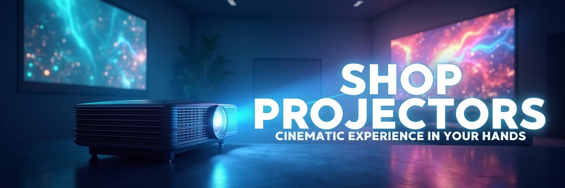 Projectors and accessories banner featuring ViewSonic, Epson, and Logitech products for home theater, business, and portable projection – NovaTech South Africa.