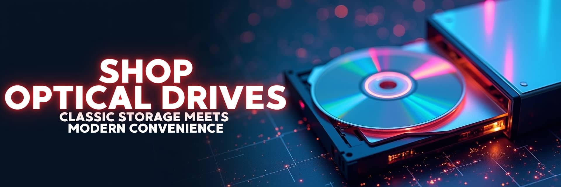 Computer optical drives banner featuring HP, LiteOn, and other brands for DVD, Blu-ray, and combo drive solutions – NovaTech South Africa.