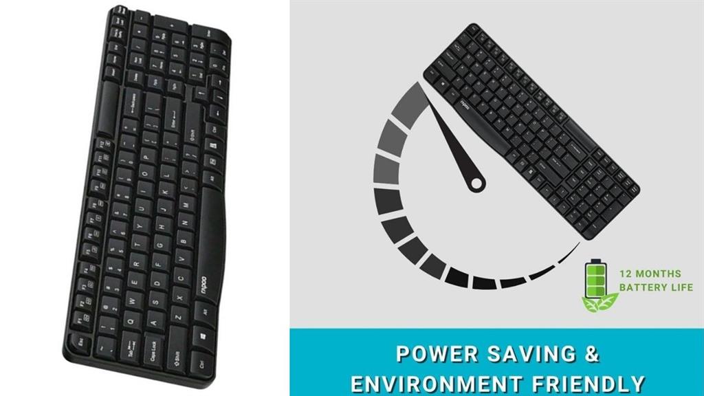 Rapoo E1050 Wireless Keyboard - Keyboards and Mice