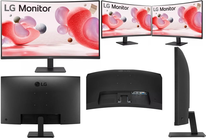 LG Curved 32 Inch FHD LED Desktop Monitor - (1920 x 1080) Curved Display - Computer Monitors