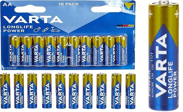 VARTA Longlife Power AA 10PK High Energy Battery - Renewable Power Solutions
