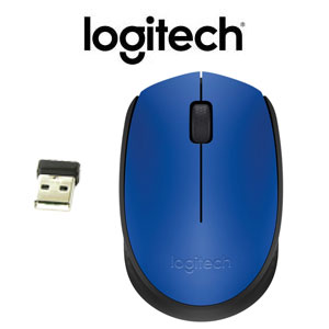 Logitech M171 Wireless Mouse - Blue Nano - Keyboards and Mice