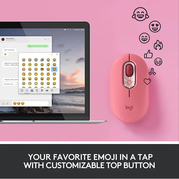 Logitech POP Heartbreaker Rose Wireless Mouse