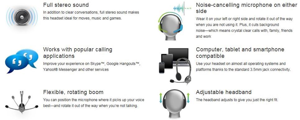 Logitech H111 Stereo Headset - Headphones