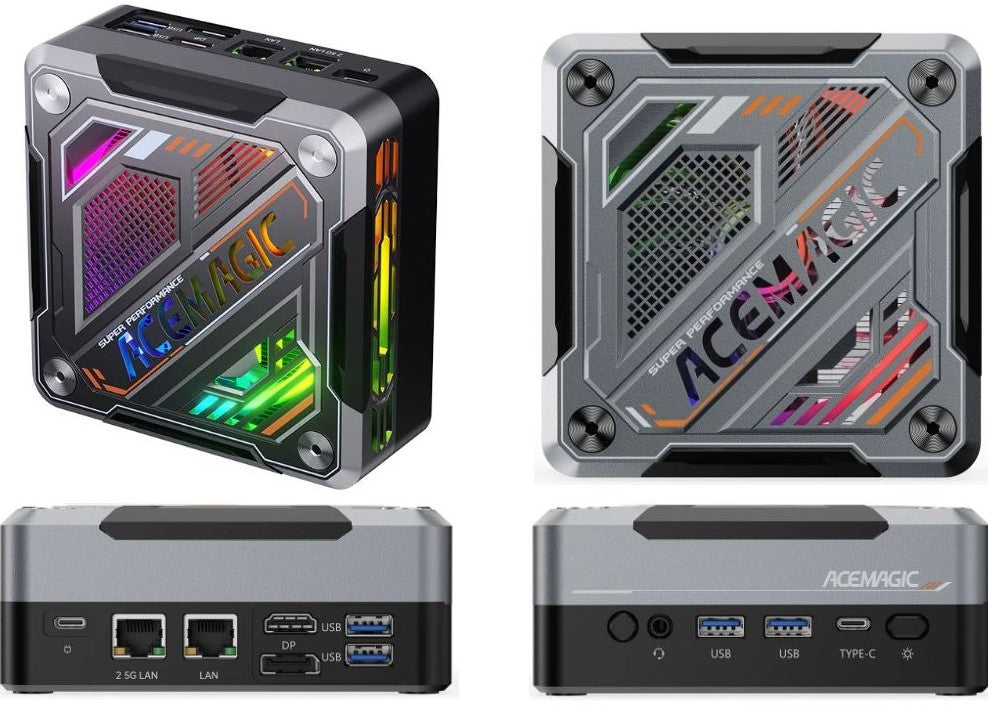 ACEMAGIC AM18 AMD Ryzen 7 8845HS Mini PC - Desktop Computers