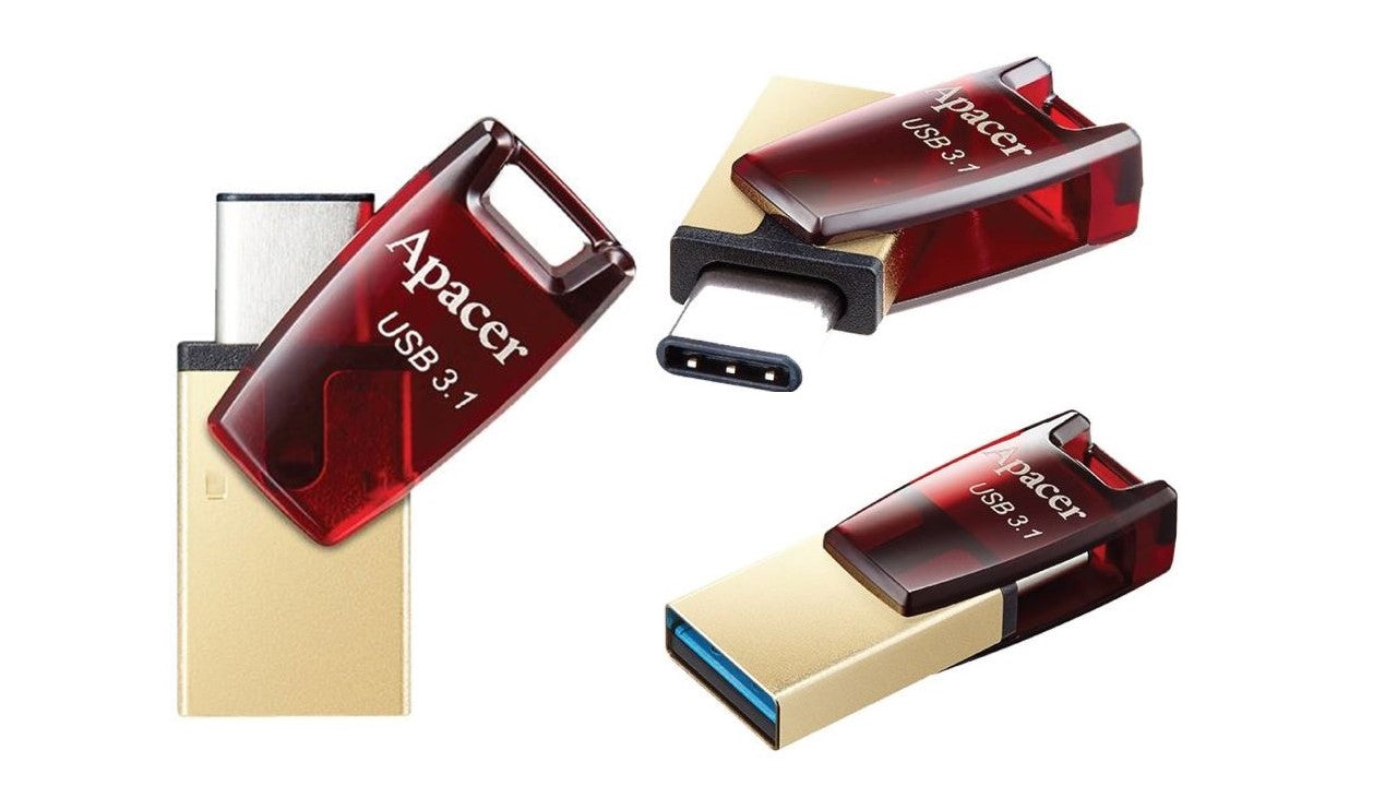 Apacer AH180 64GB USB 3.2 Gen 1 Dual Flash Drive