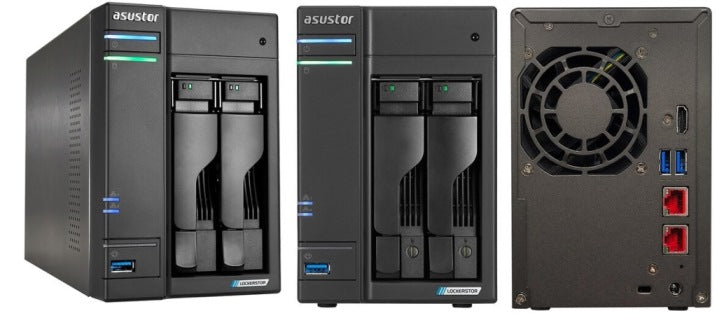 Asustor Lockerstor 2 2 Bay NAS No Hard Drive - Hard Drives/Storage