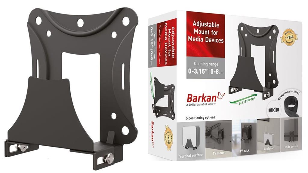 Barkan Adjustable Mount for Media Devices - Computer Monitor Accessories