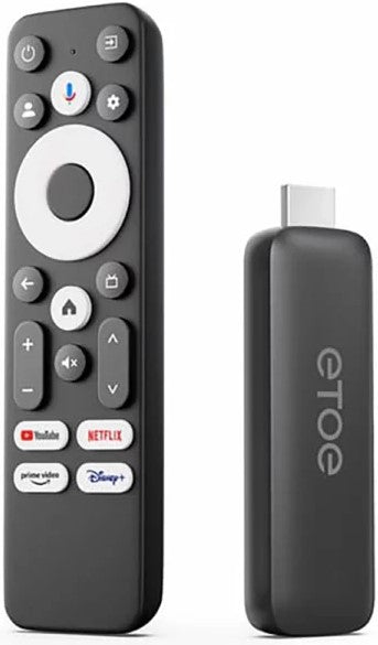 ETOE T2 Certified 4K UHD Google Android Smart Stick