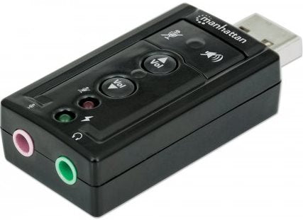 Manhattan Hi Speed USB 3D 7.1 Sound Adapter - Computer Gaming Hardware