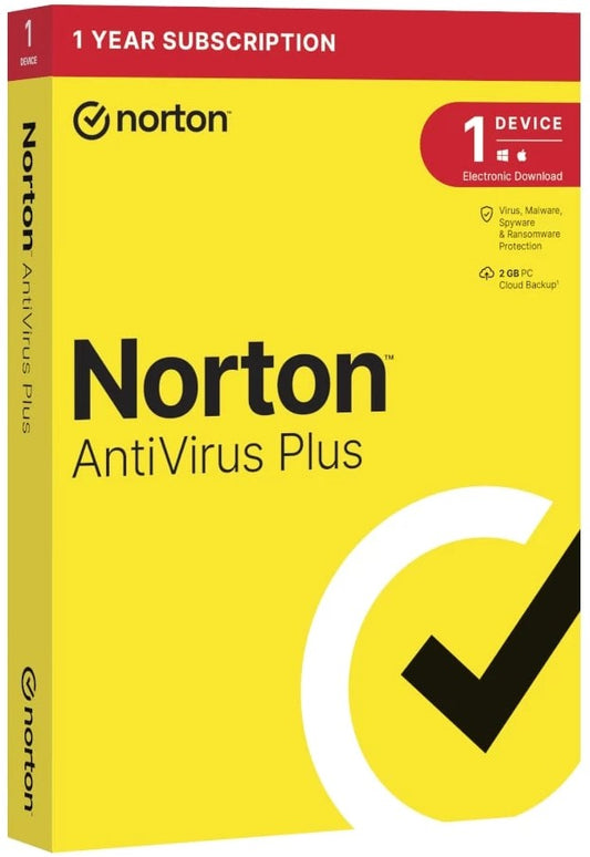 Norton AntiVirus Plus 1-USER Annual License - Computer Software