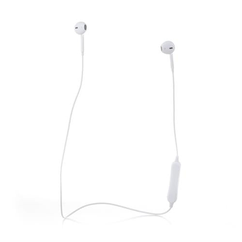 Ezra In Ear Bluetooth Handsfree Sweatproof White - Headphones