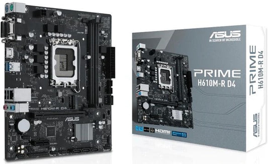 Asus Prime H610M-R Intel LGA 1700 Micro ATX Motherboard - Computer Motherboards
