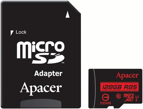 Apacer 128GB Class 10 MicroSD with Adapter - Flash Memory products