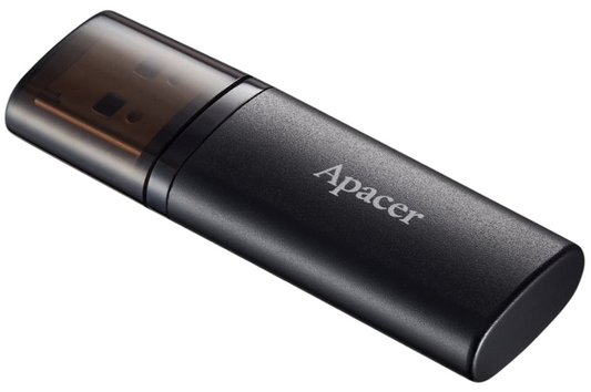 Apacer 64GB AH25B Black USB 3.2 Flash Drive - Flash Memory products