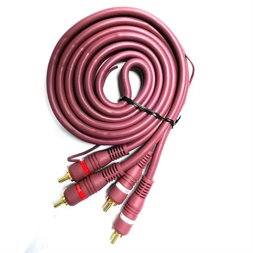 Geeko 2 X RCA Male to Male Audio Cable With Ground - Computer Monitor Accessories