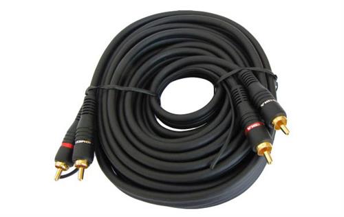 Geeko 2 X RCA Male to Male Audio Cable With Ground - Computer Monitor Accessories
