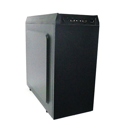 UniQue ATX Midi Tower Case with 400W PSU Black - Computer Chassis
