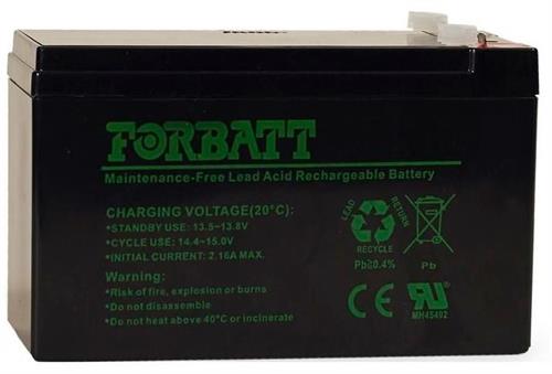 Solarix Forbatt 12V 7.2 Ah Rechargeable Lead Acid - Renewable Power Solutions