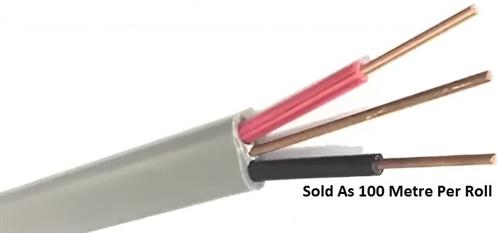 Solarix Flat Surfix 2.5mmÂ² Double Core With Earth - Renewable Power Solutions