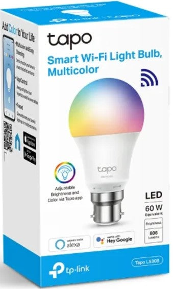 TP-Link Tapo L530B Smart Wi-Fi Multicolour Light Bulb - Smart Home