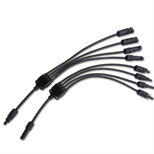 Solarix MC4 Y Connector 4 Way To 1 Way Solar - Renewable Power Solutions