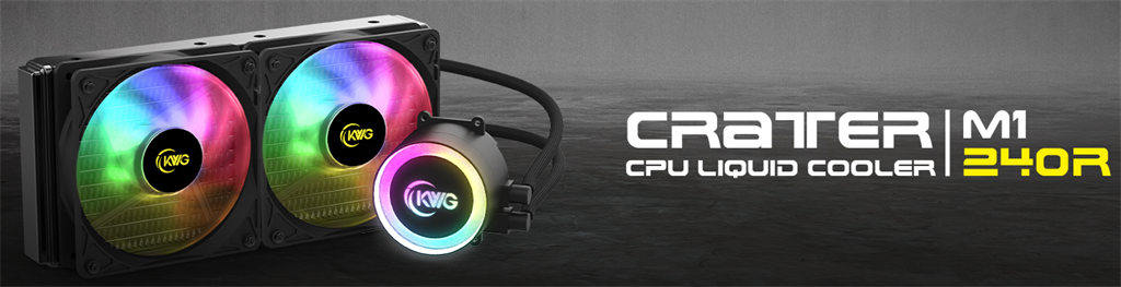 KWG Crater M1 240 Dual Liquid Cooler - Computer Cooling