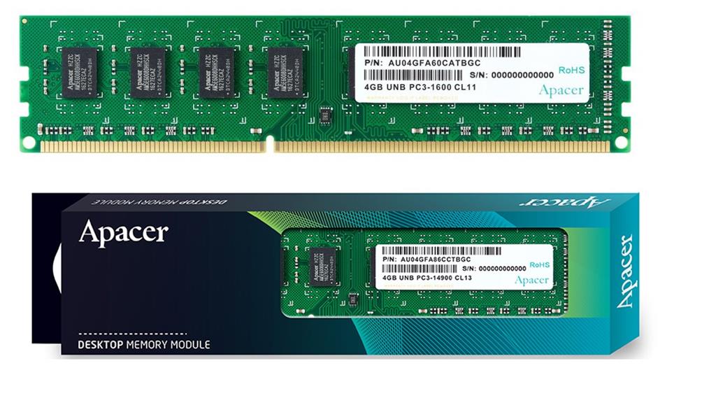Apacer 4GB DDR3 1600Mhz Desktop Memory - Computer Memory