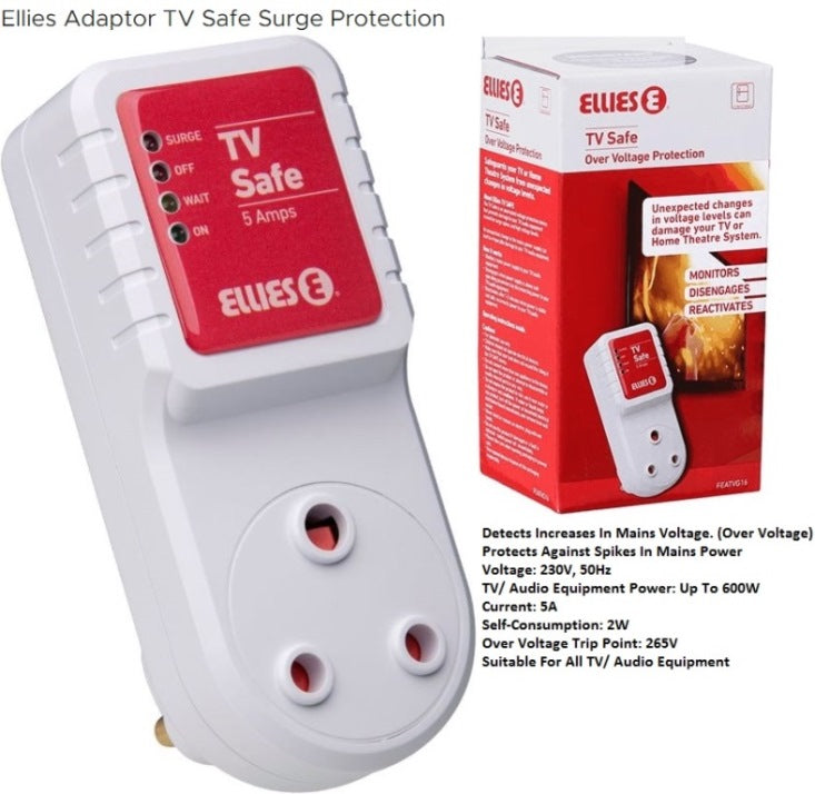 Ellies TV Safe Over Voltage Protection Adapter - Renewable Power Solutions
