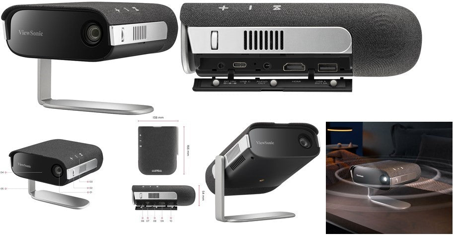 ViewSonic M1X Smart LED Portable Projector with Harman - Projectors and Accessories
