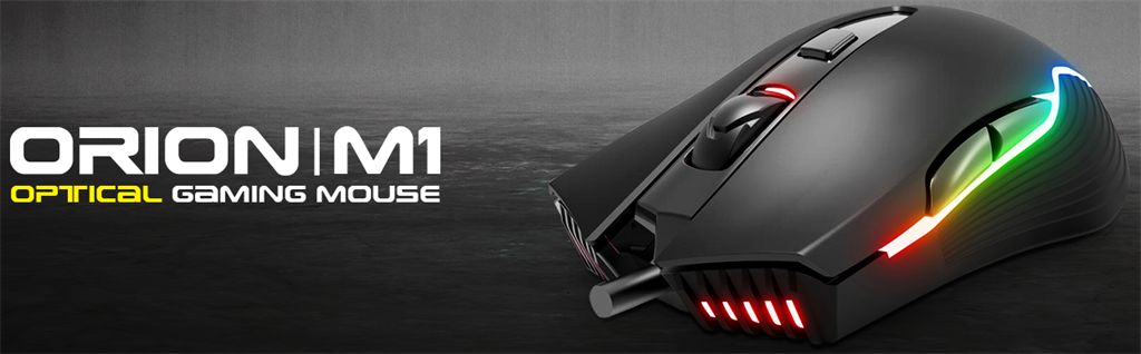 KWG Orion M1 RGB streaming lighting Unique Mouse - Computer Gaming Hardware