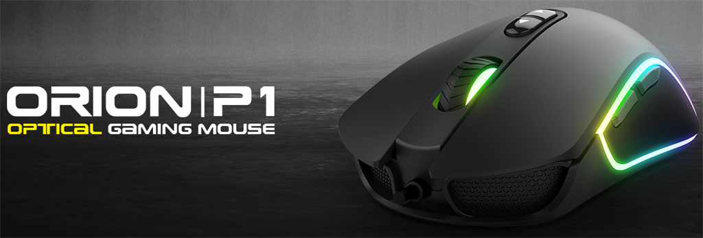 KWG Orion P1 RGB streaming lighting Unique Mouse - Computer Gaming Hardware