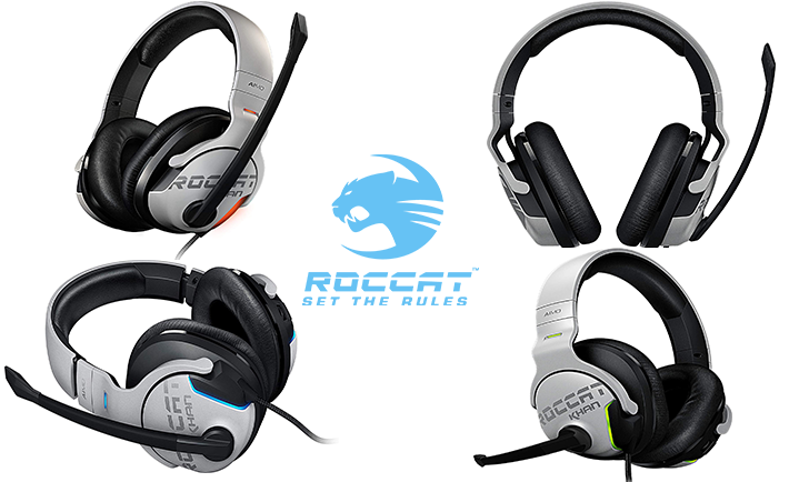Roccat Khan AIMO RGB Virtual 7.1 Surround Sound - Computer Gaming Hardware