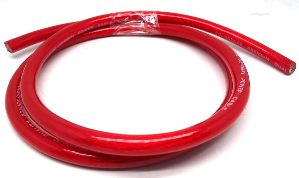 Solarix 35mm2 Battery Power Cable Per Metre Red - Renewable Power Solutions