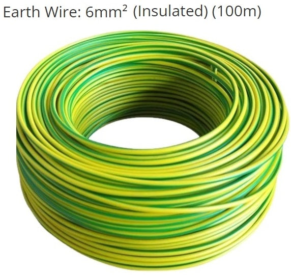 Solarix Insulated 6mmÂ² Yellow And Green Earth - Renewable Power Solutions
