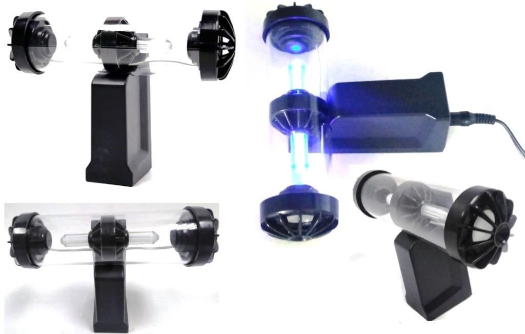 UniQue Transparent Tube Blue LED Light Stereo - Speakers & Audio