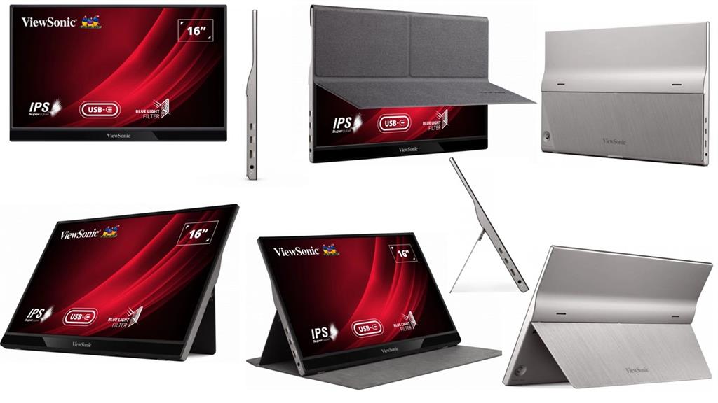Viewsonic VG1655 15.6 Inch FHD USB Portable Monitor - Computer Monitors