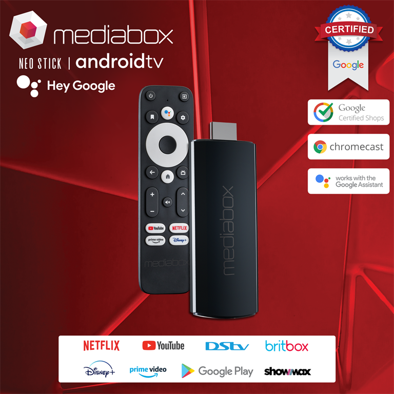 Mediabox Neo Stick 1080P HDR Android TV - Multimedia Players