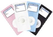 iLuv silicone case for iPod Nano 2nd generation available in pink, white, blue, and black colors