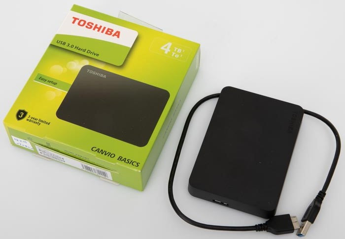 Toshiba External 4TB USB3.0 2.5 inch Hard Drive - Hard Drives/Storage